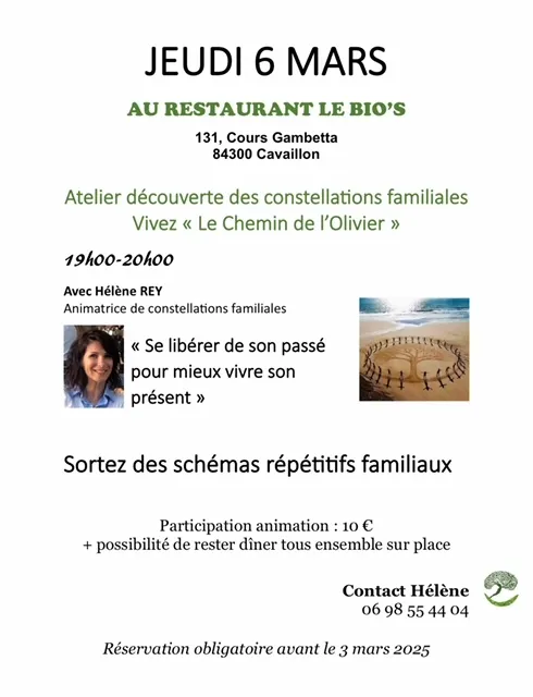 Venez découvrir les constellations familiales avec moi à Cavaillon !, Cavaillon, Hélène Rey