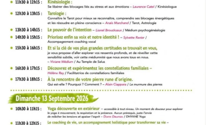 Constellation familiale au salon du bien-être